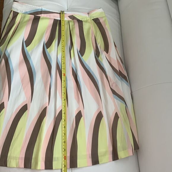 NWT Medison Studio Multicolor Pleated Women's Skirt Size 8 - Picture 4 of 9